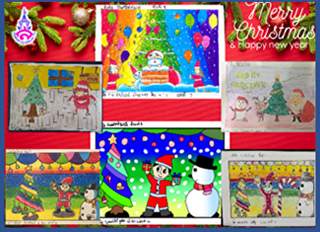 Drawing and painting on the topic of
Merry Christmas