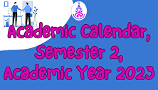 Academic Schedule Semester Academic Year
2023