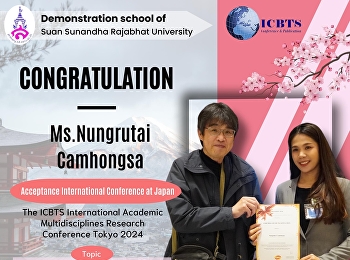 Congratulations to Lecturer Neungruthai
Khamhongsa presented research results.