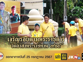 Join in watching the interview tape of
Nong Chanon, a Thai volunteer child.
Honoring His Majesty the King