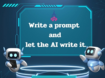 Write a prompt and let the AI ​​write
it.