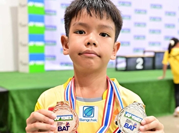 The badminton competition for players
under 9 years old.