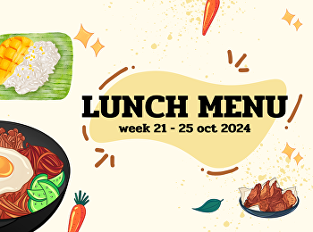 LUNCH MENU 21 -25 oct 2024