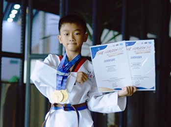 the 1st THE HORIZON (Conquering Dreams
at the Horizon) TAEKWONDO CHAMPIONSHIP.