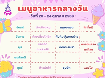 Welcome the kids with a delicious lunch
menu.