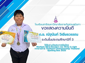the Thailand Championship Thailand
Spelling Bee 2025.