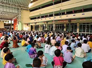 บรรยากาศยามเช้าของการเปิดเทอมภาคเรียนที่
1 ปีการศึกษา 2569